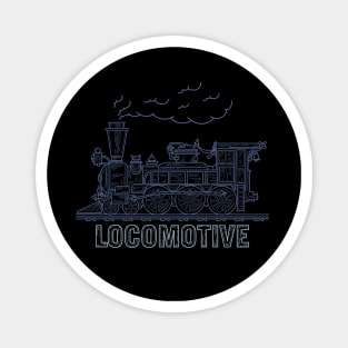 Vintage Locomotive Magnet